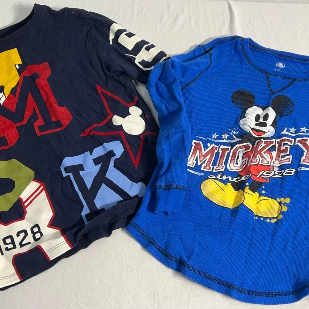 Disney and Disney Gap Long Sleeve Mickey Mouse Tees Cotton